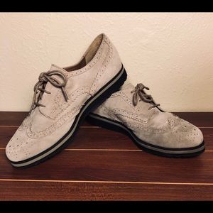 Isaac Mizrahi Suede Isoletta Wingtip Oxford